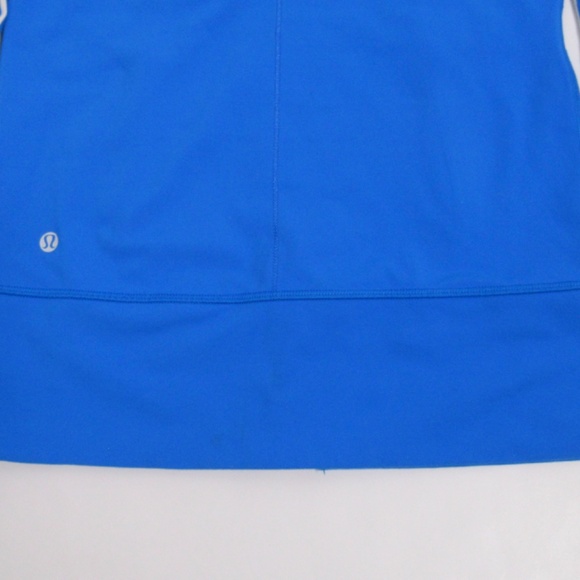 Lululemon Daily Yoga Jacket Beaming Classic Stripe Polar Cream Beaming Blue 4 - Picture 8 of 12